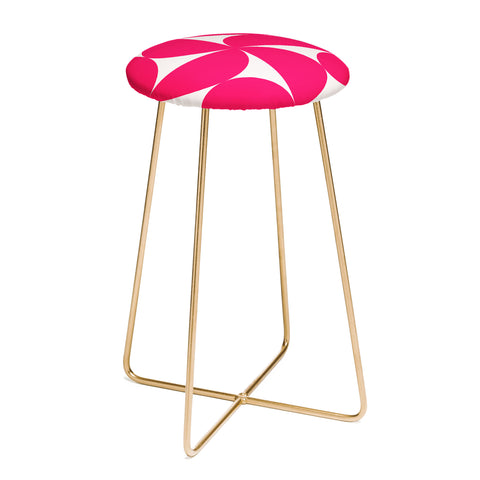Colour Poems Bold Minimalism Viva Magenta Counter Stool