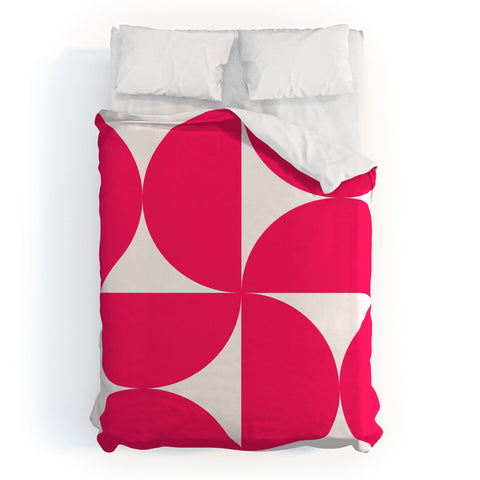Colour Poems Bold Minimalism Viva Magenta Duvet Cover