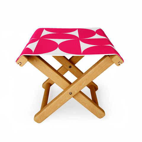 Colour Poems Bold Minimalism Viva Magenta Folding Stool