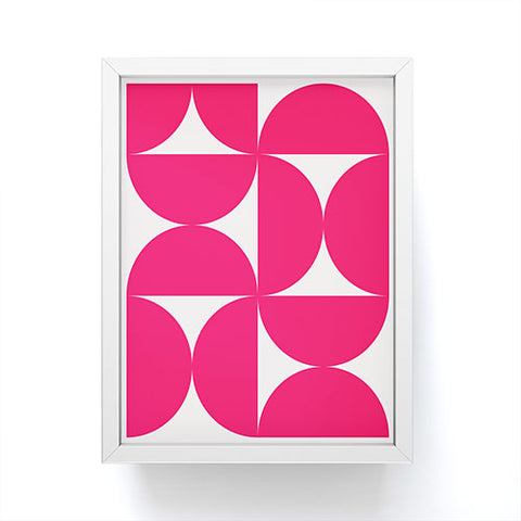 Colour Poems Bold Minimalism Viva Magenta Framed Mini Art Print