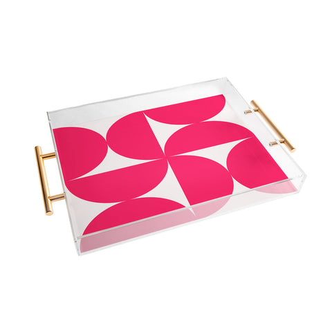 Colour Poems Bold Minimalism Viva Magenta Acrylic Tray