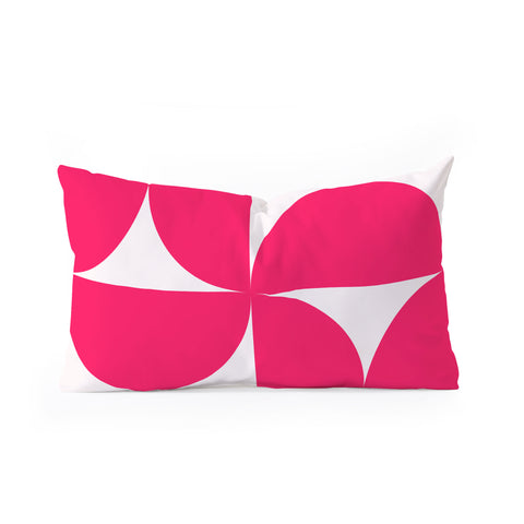 Colour Poems Bold Minimalism Viva Magenta Oblong Throw Pillow