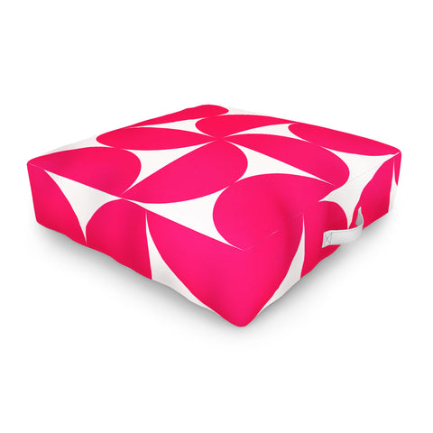 Colour Poems Bold Minimalism Viva Magenta Outdoor Floor Cushion