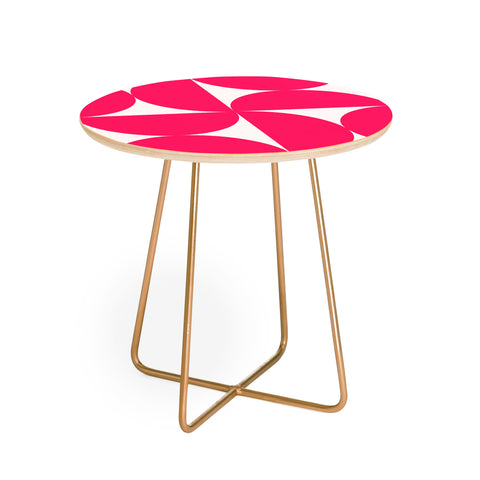 Colour Poems Bold Minimalism Viva Magenta Round Side Table
