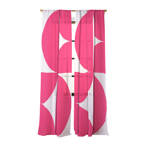Colour Poems Bold Minimalism Viva Magenta Sheer Non Repeat