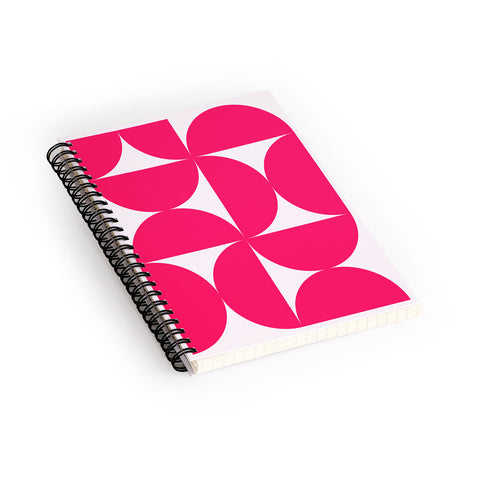Colour Poems Bold Minimalism Viva Magenta Spiral Notebook
