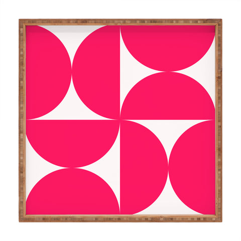 Colour Poems Bold Minimalism Viva Magenta Square Tray