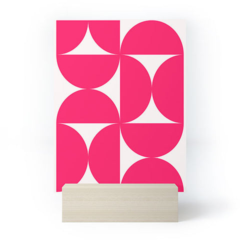 Colour Poems Bold Minimalism Viva Magenta Mini Art Print