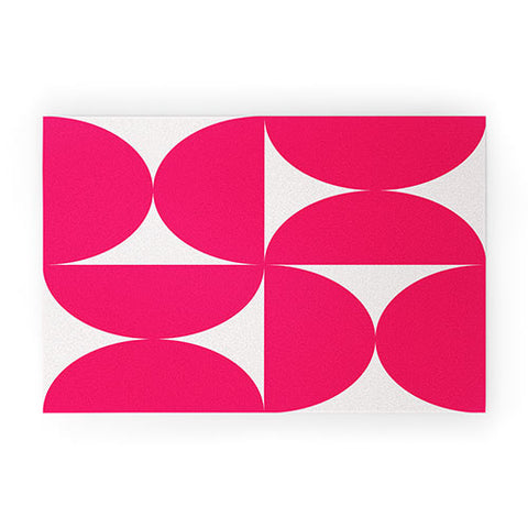 Colour Poems Bold Minimalism Viva Magenta Welcome Mat