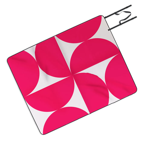 Colour Poems Bold Minimalism Viva Magenta Picnic Blanket