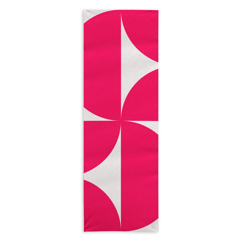 Colour Poems Bold Minimalism Viva Magenta Yoga Towel
