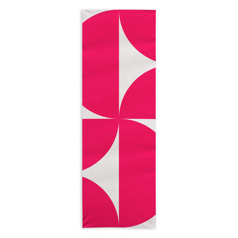Colour Poems Bold Minimalism Viva Magenta Yoga Towel