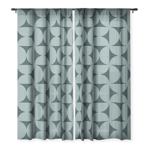 Colour Poems Bold Minimalism XCIX Sheer Window Curtain