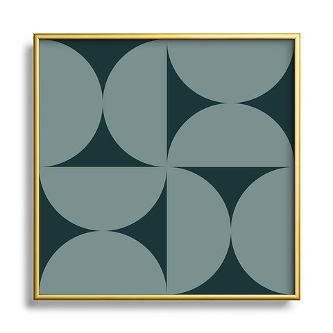 Colour Poems Bold Minimalism XCIX Square Metal Framed Art Print