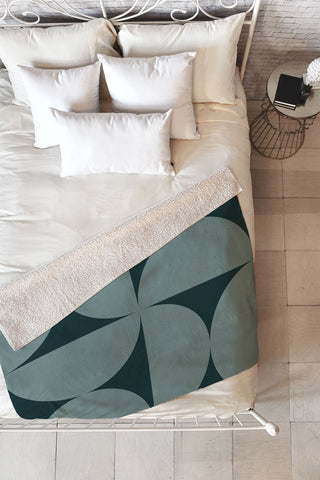 Colour Poems Bold Minimalism XCIX Fleece Throw Blanket