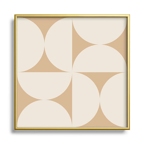 Colour Poems Bold Minimalism XCVII Square Metal Framed Art Print