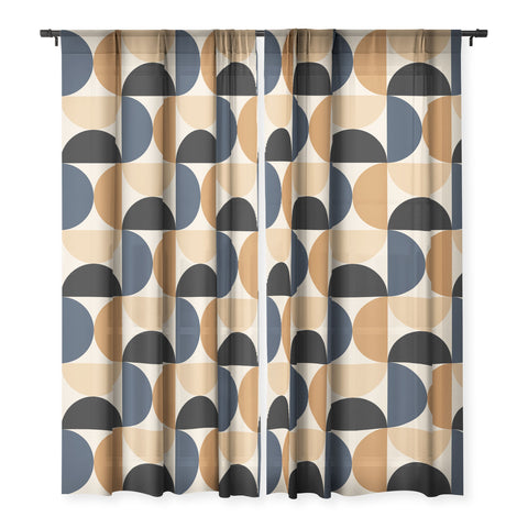 Colour Poems Bold Minimalism XII Sheer Window Curtain