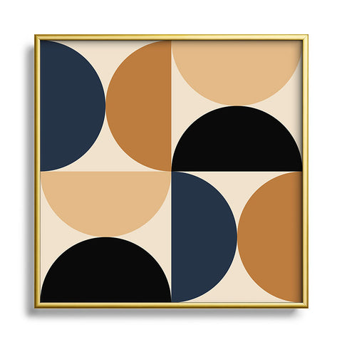 Colour Poems Bold Minimalism XII Square Metal Framed Art Print