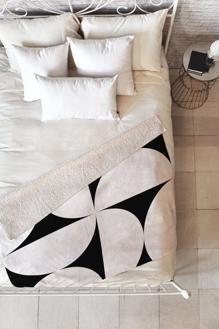 Colour Poems Bold Minimalism XLVI Fleece Throw Blanket