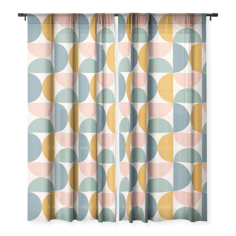 Colour Poems Bold Minimalism XXII Sheer Window Curtain