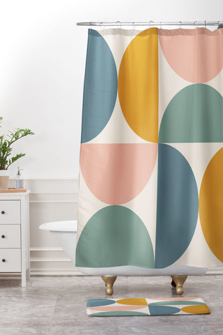 Colour Poems Bold Minimalism XXII Shower Curtain And Mat