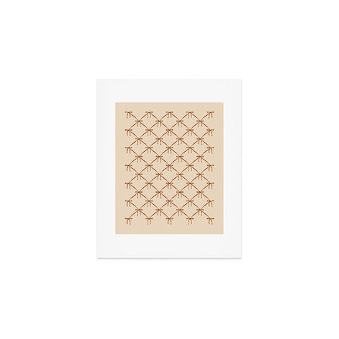 Colour Poems Bows and Ribbons Beige Art Print