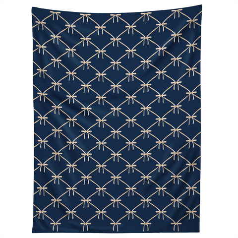 Colour Poems Bows and Ribbons Blue Tapestry