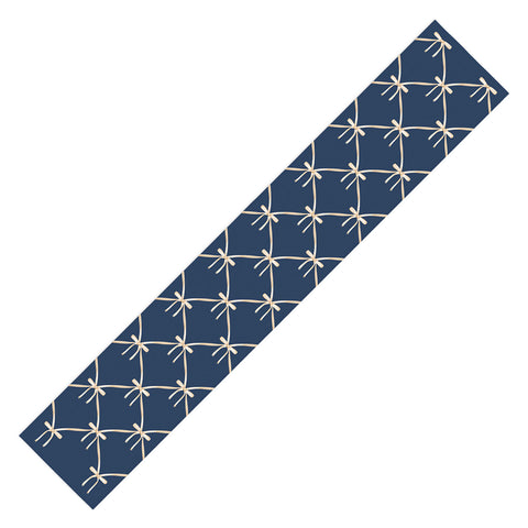 Colour Poems Bows and Ribbons Blue Table Runner