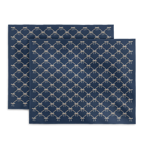 Colour Poems Bows and Ribbons Blue Placemat