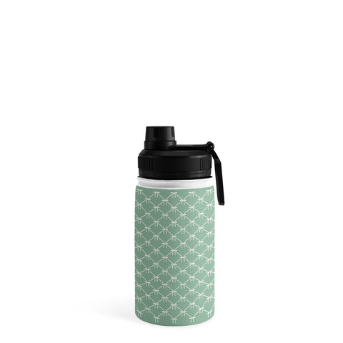 Colour Poems Bows and Ribbons Green Water Bottle