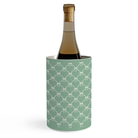 Colour Poems Bows and Ribbons Green Wine Chiller