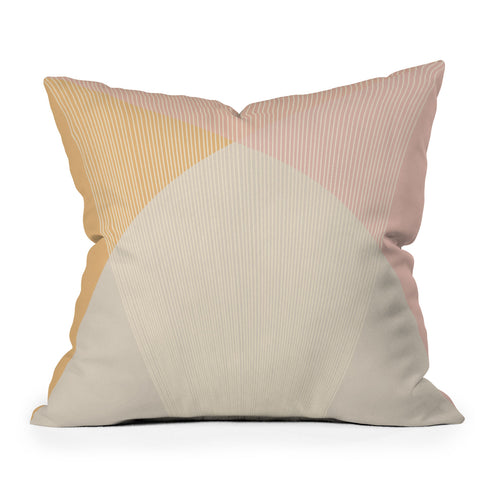 Colour Poems Cecilia Pink Outdoor Throw Pillow