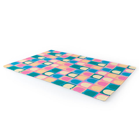 Colour Poems Checker Arches I Pastel Tones Area Rug