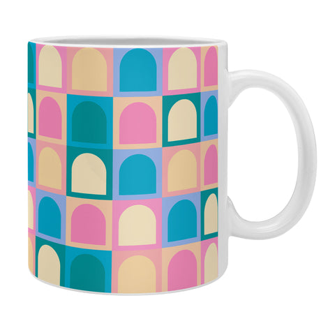 Colour Poems Checker Arches I Pastel Tones Coffee Mug