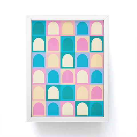 Colour Poems Checker Arches I Pastel Tones Framed Mini Art Print