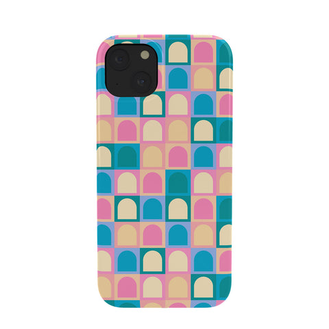 Colour Poems Checker Arches I Pastel Tones Phone Case