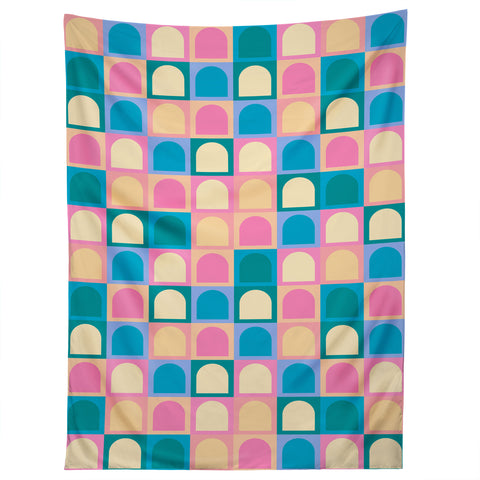 Colour Poems Checker Arches I Pastel Tones Tapestry