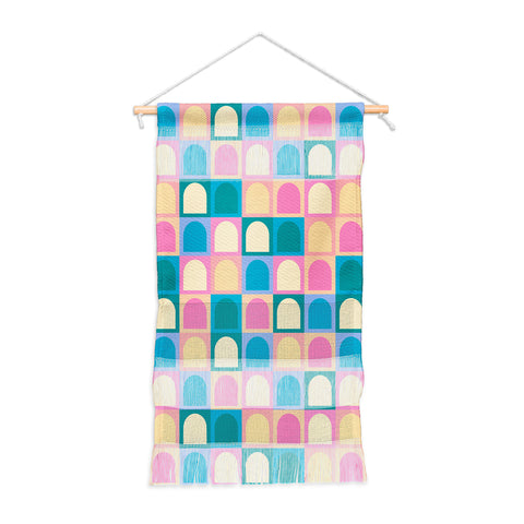 Colour Poems Checker Arches I Pastel Tones Wall Hanging Portrait