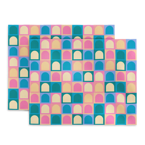 Colour Poems Checker Arches I Pastel Tones Placemat