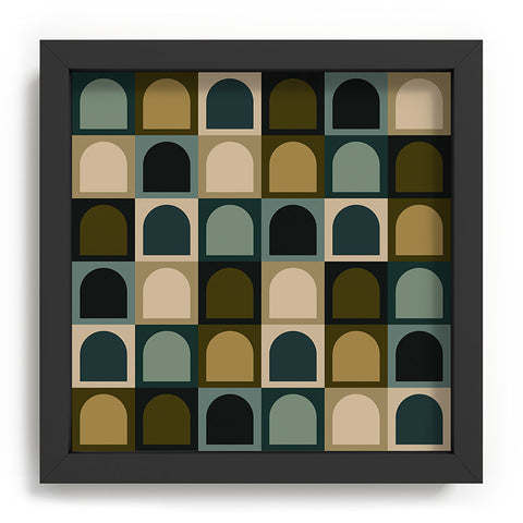 Colour Poems Checker Arches II Earthy Tones Recessed Framing Square