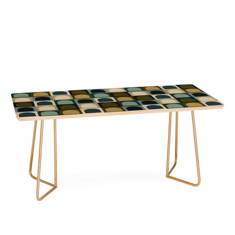 Colour Poems Checker Arches II Earthy Tones Coffee Table