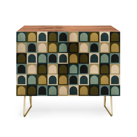 Colour Poems Checker Arches II Earthy Tones Credenza
