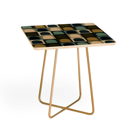 Colour Poems Checker Arches II Earthy Tones Side Table