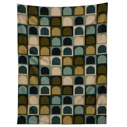 Colour Poems Checker Arches II Earthy Tones Tapestry