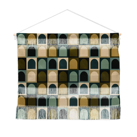 Colour Poems Checker Arches II Earthy Tones Wall Hanging Landscape