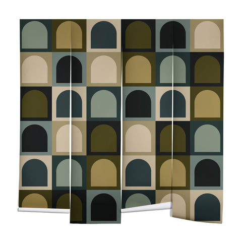 Colour Poems Checker Arches II Earthy Tones Wall Mural