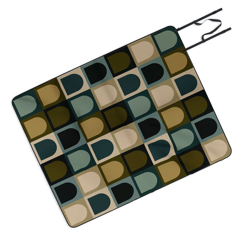Colour Poems Checker Arches II Earthy Tones Picnic Blanket