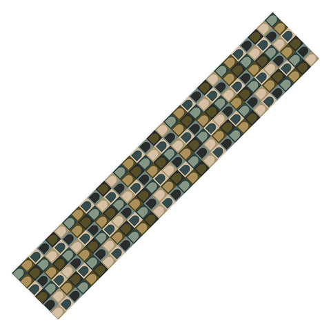 Colour Poems Checker Arches II Earthy Tones Table Runner