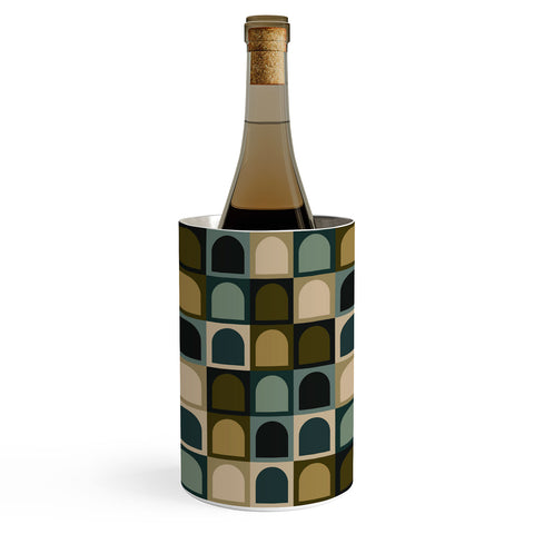 Colour Poems Checker Arches II Earthy Tones Wine Chiller