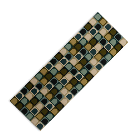 Colour Poems Checker Arches II Earthy Tones Yoga Mat
